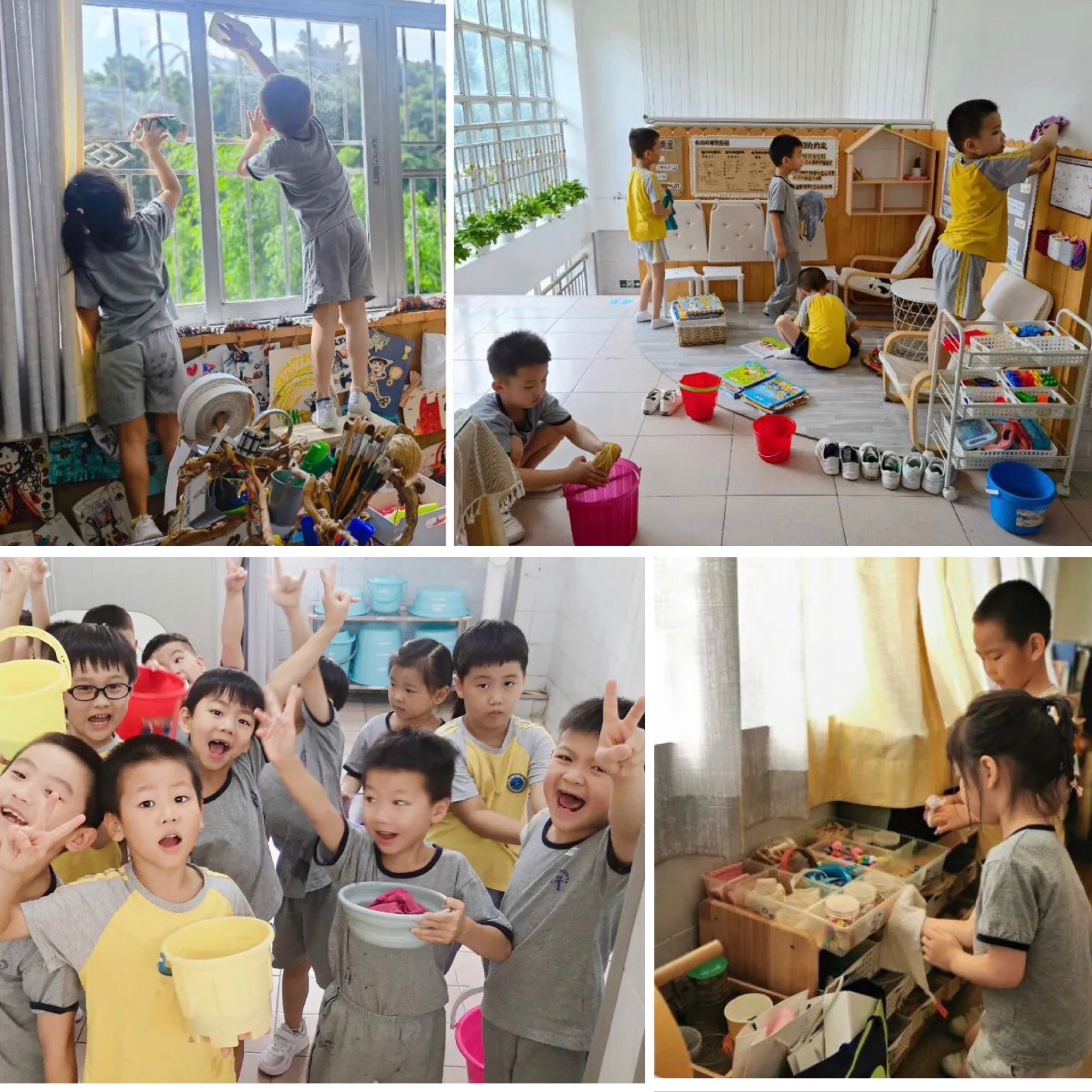 爱卫前行 附幼加盟“罗湖区教科院附属幼儿园爱国卫生运动